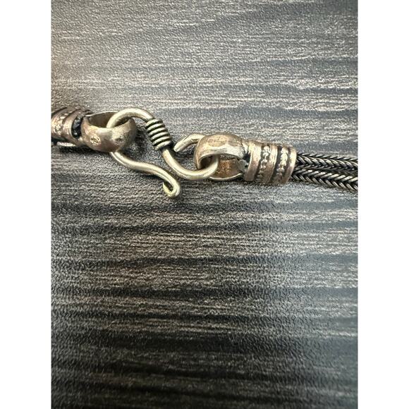 NWT Nepal Tribal Necklace Princess Choker Silver Heavy Statement Jewelry - Picture 3 of 8